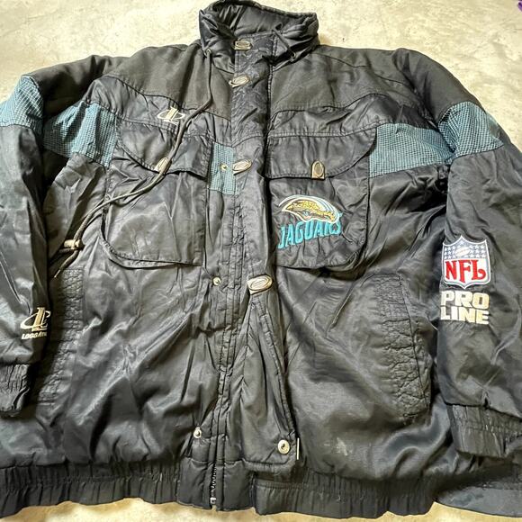 Vintage Pro Line Logo Athletic Jacksonville Jaguars NFL XL Jacket - Picture 1 of 4